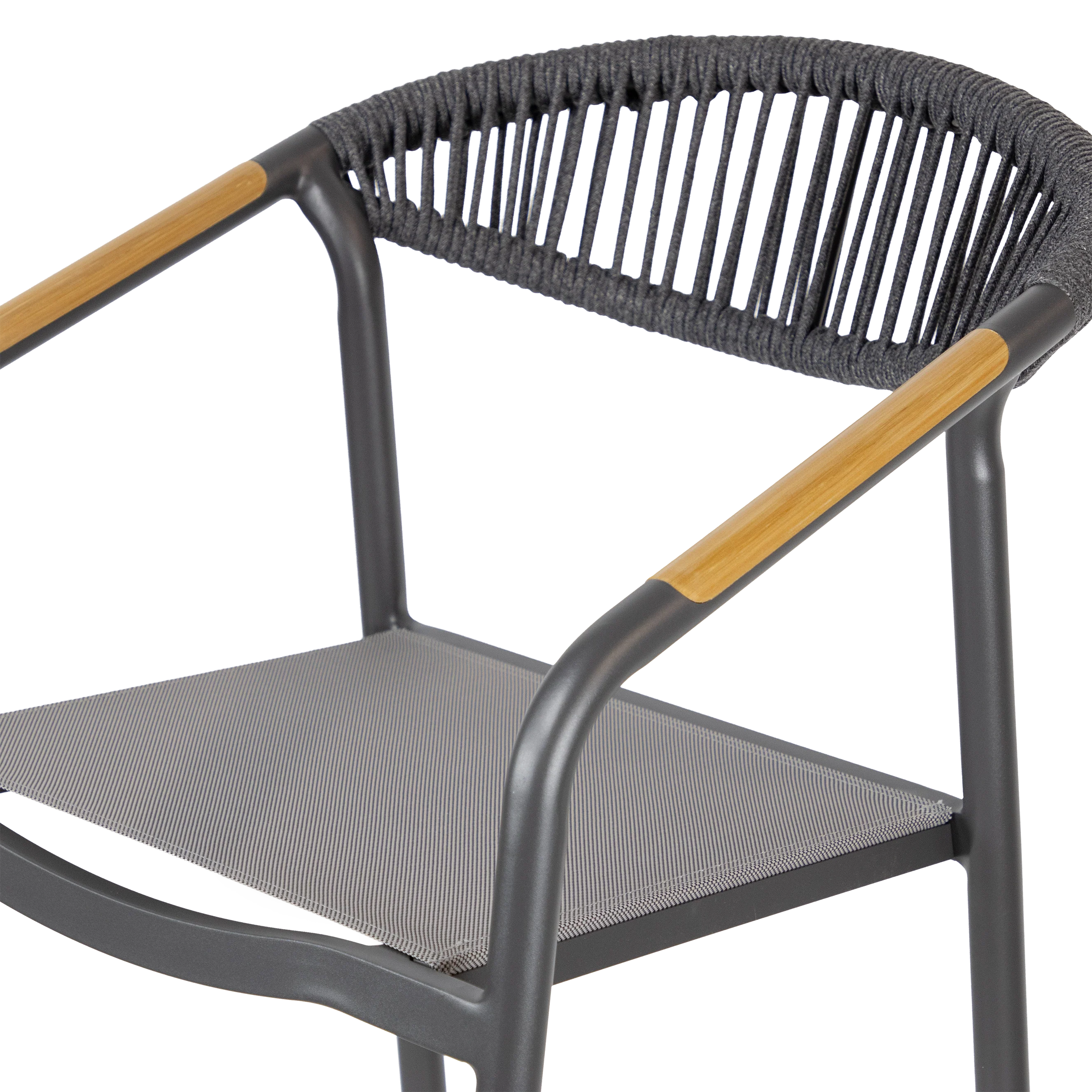 Amalfi Bar Stool in Gunmetal