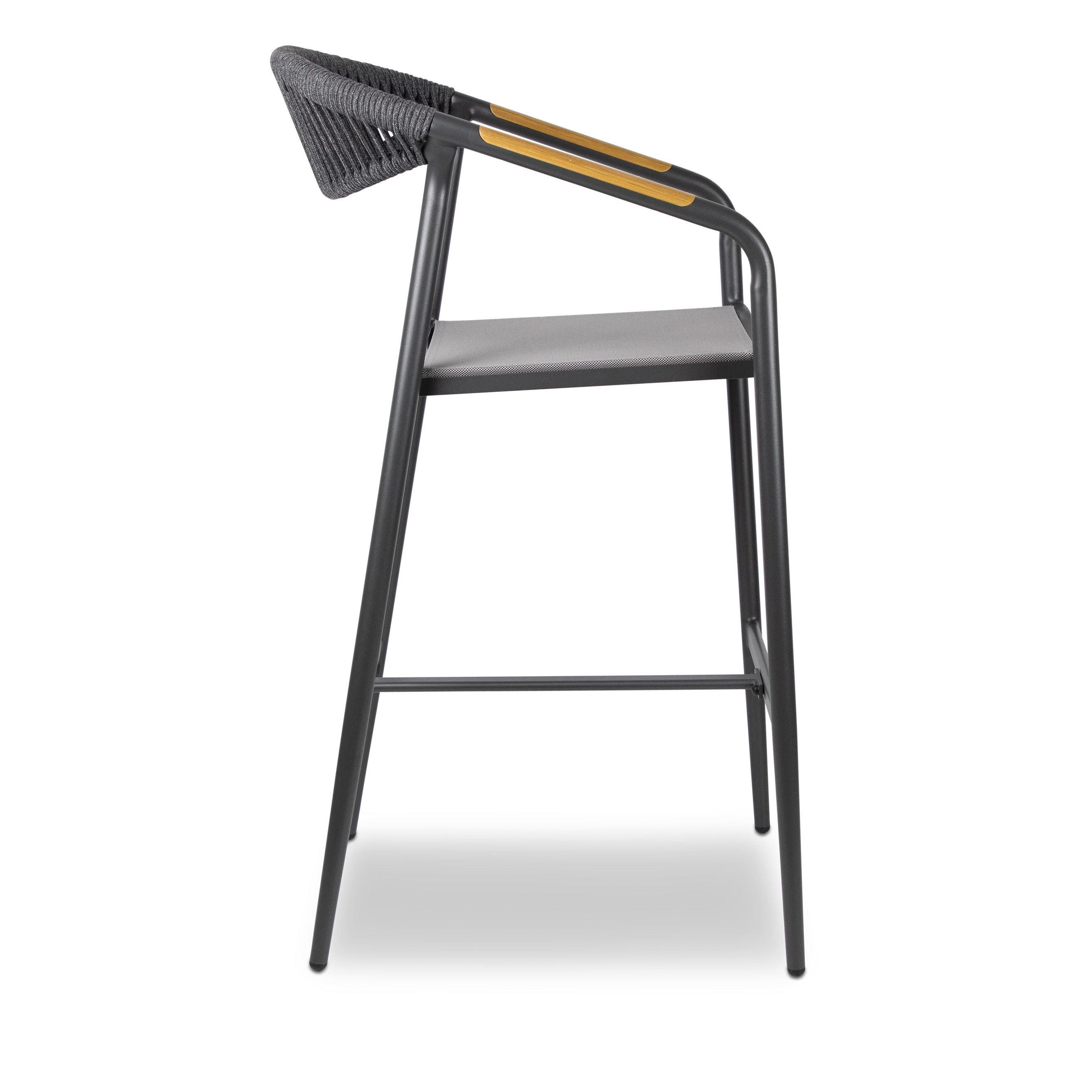 Amalfi Bar Stool in Gunmetal