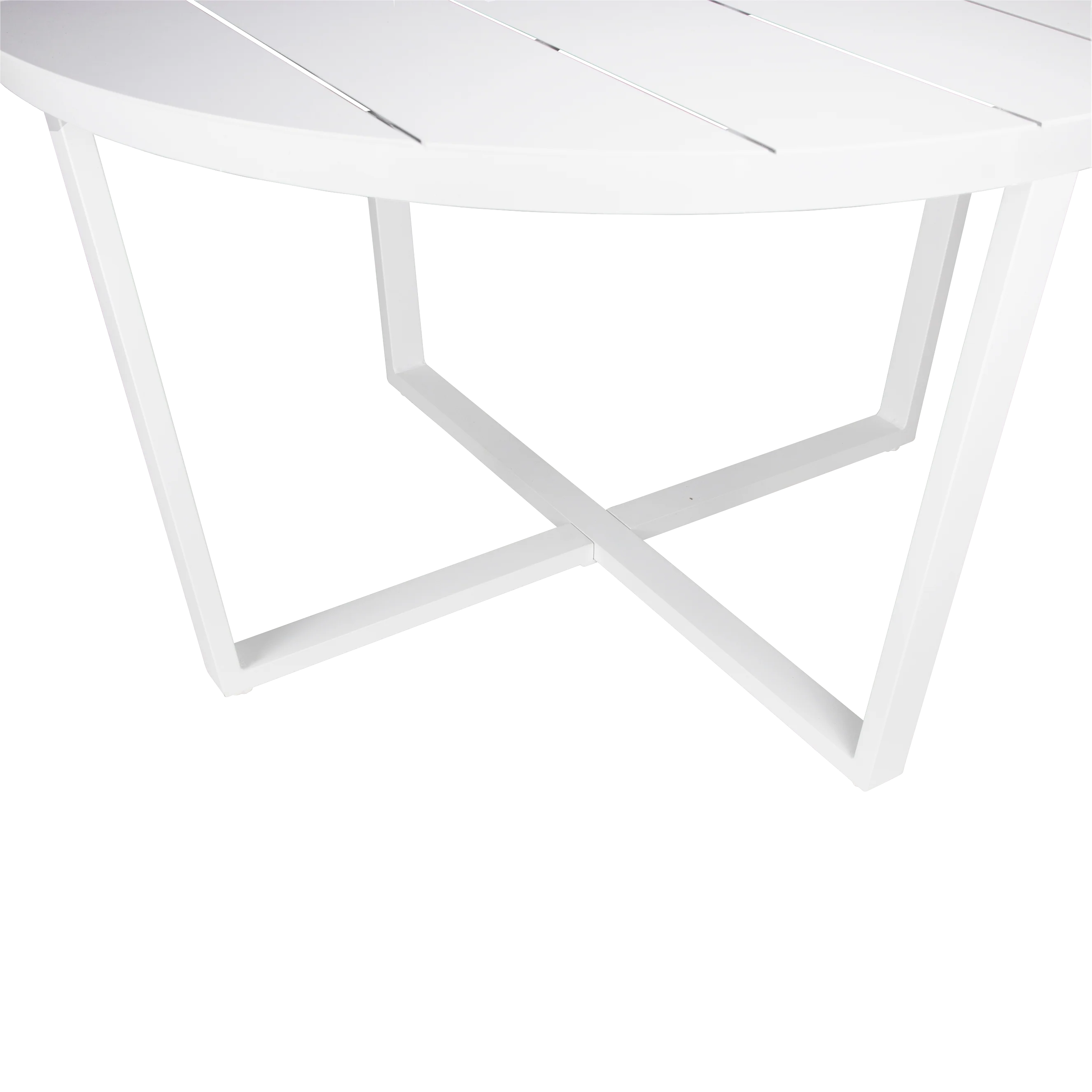 Amalfi Round Outdoor Dining Table in Arctic White