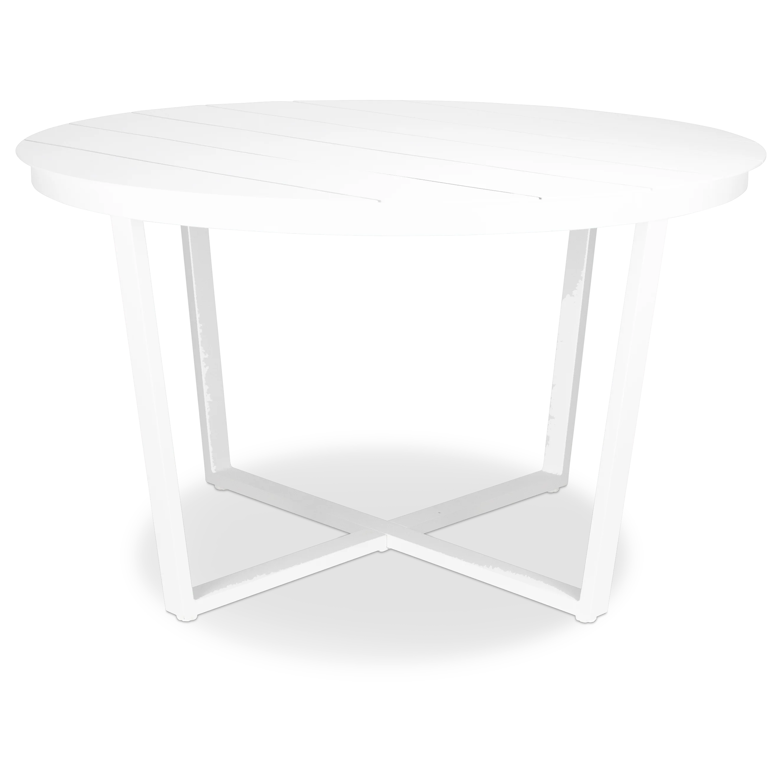 Amalfi Round Outdoor Dining Table in Arctic White