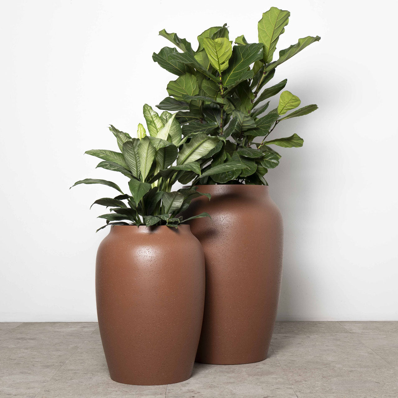 Aphrodite Urn Planter. Burnt Terracotta