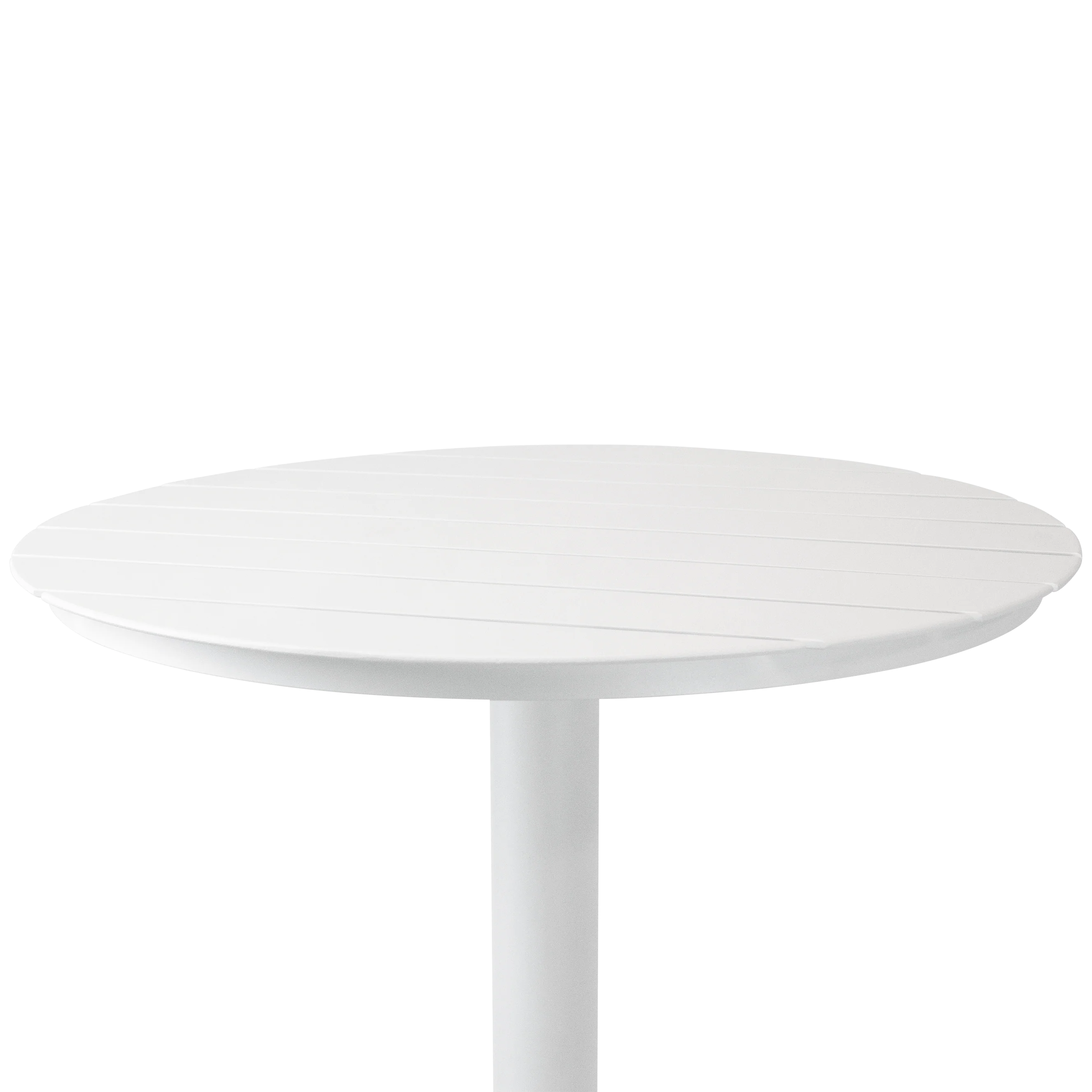 Cafe Round Bar Table in Arctic White