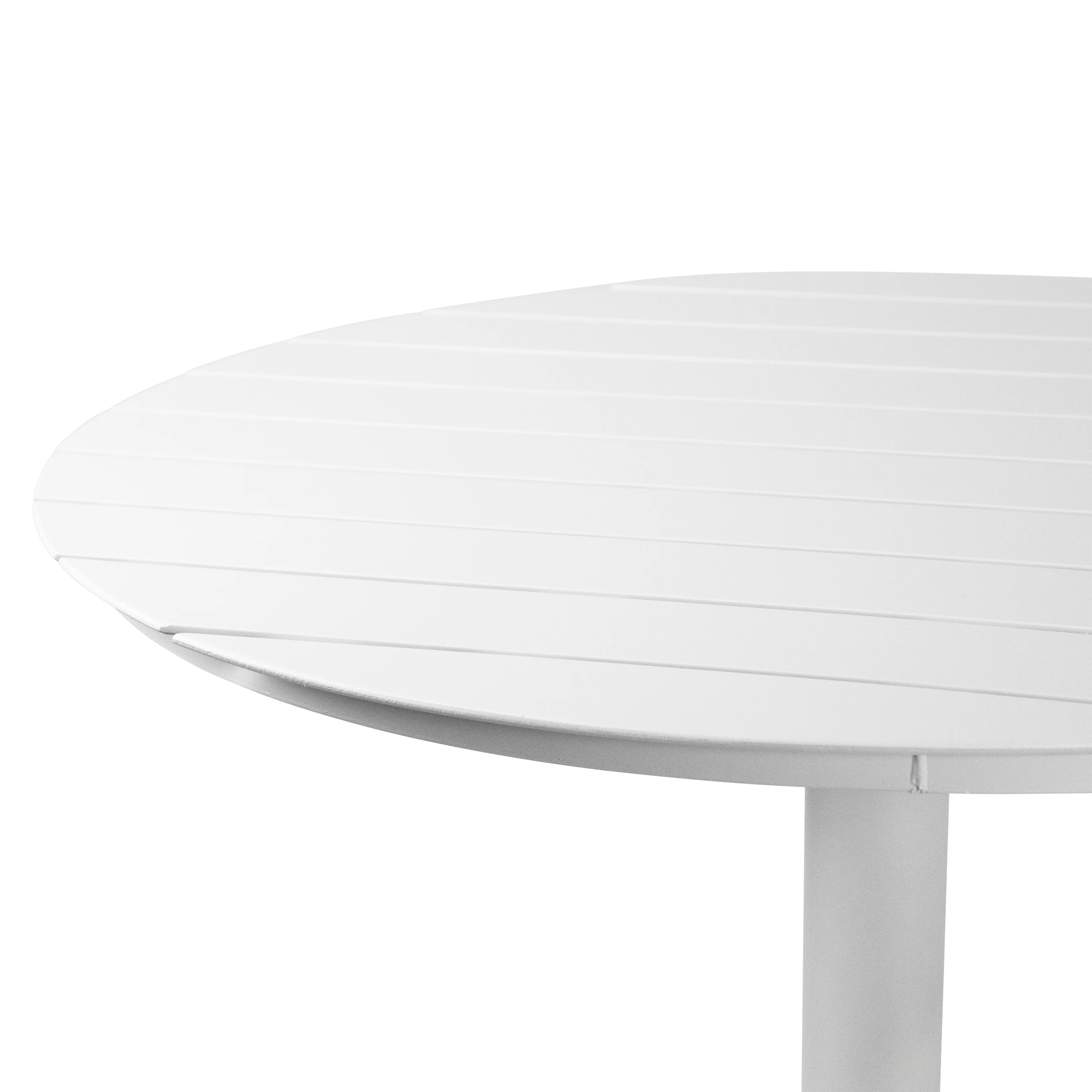 Cafe Round Dining Table in Arctic White