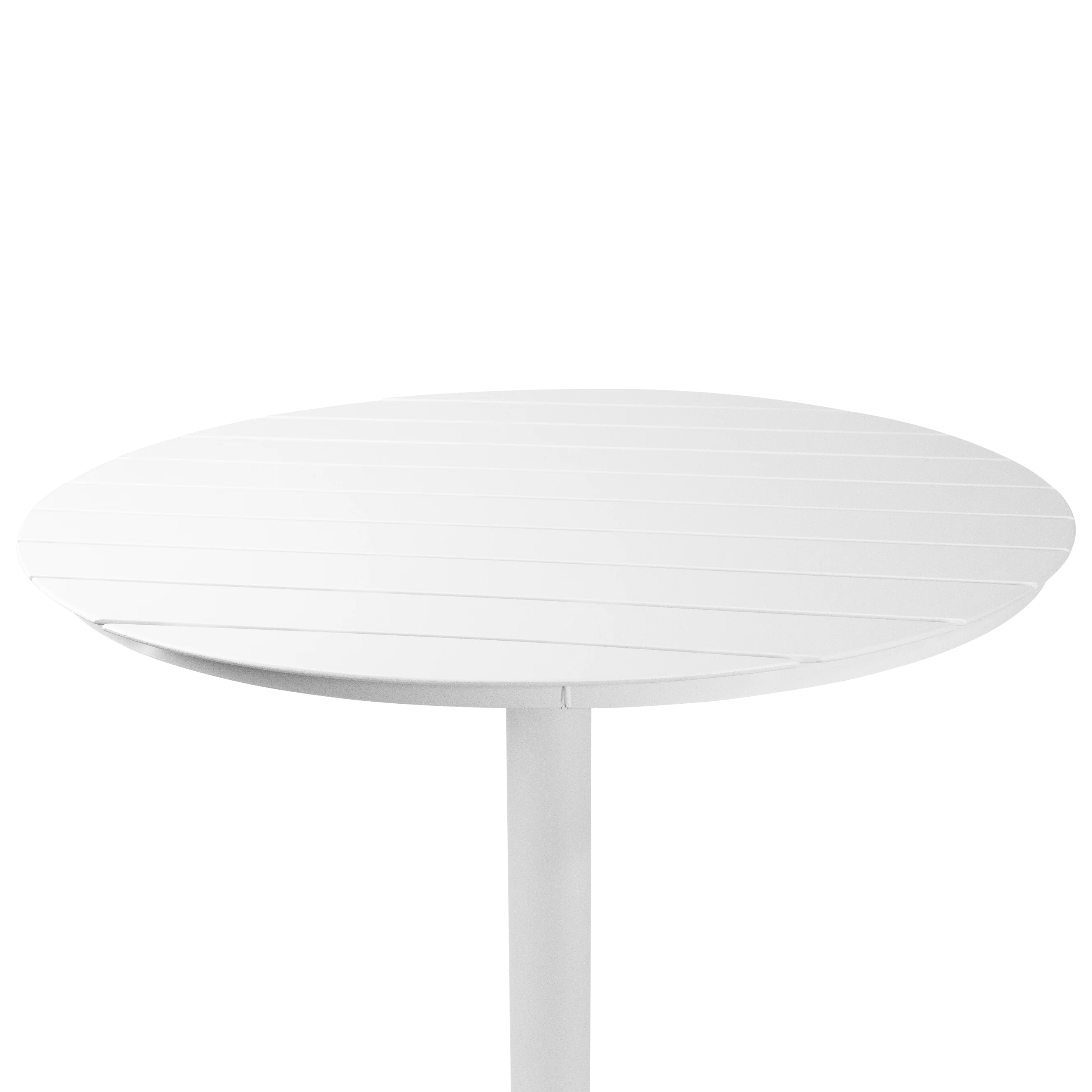 Cafe Round Dining Table in Arctic White