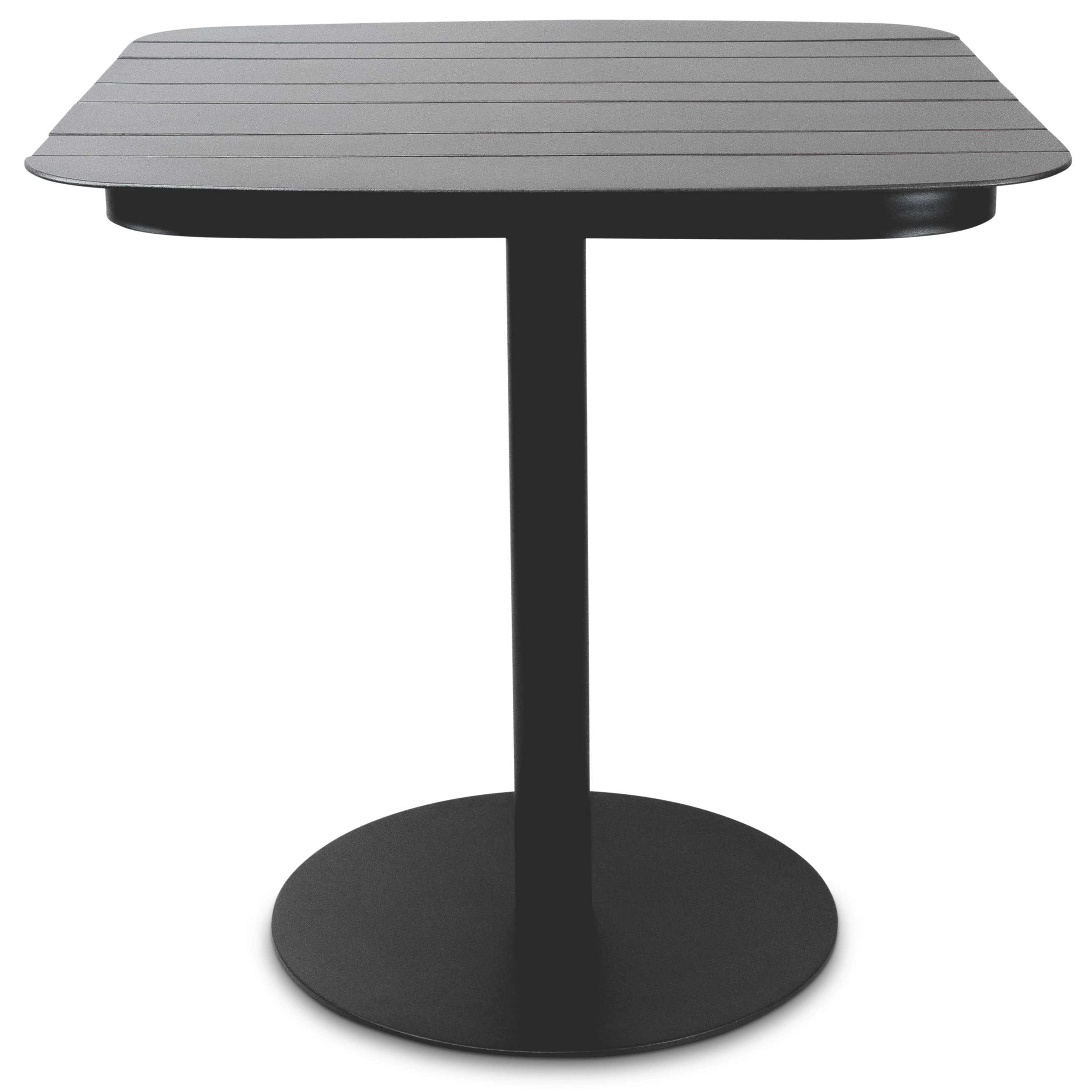 Cafe Square Dining Table in Gunmetal