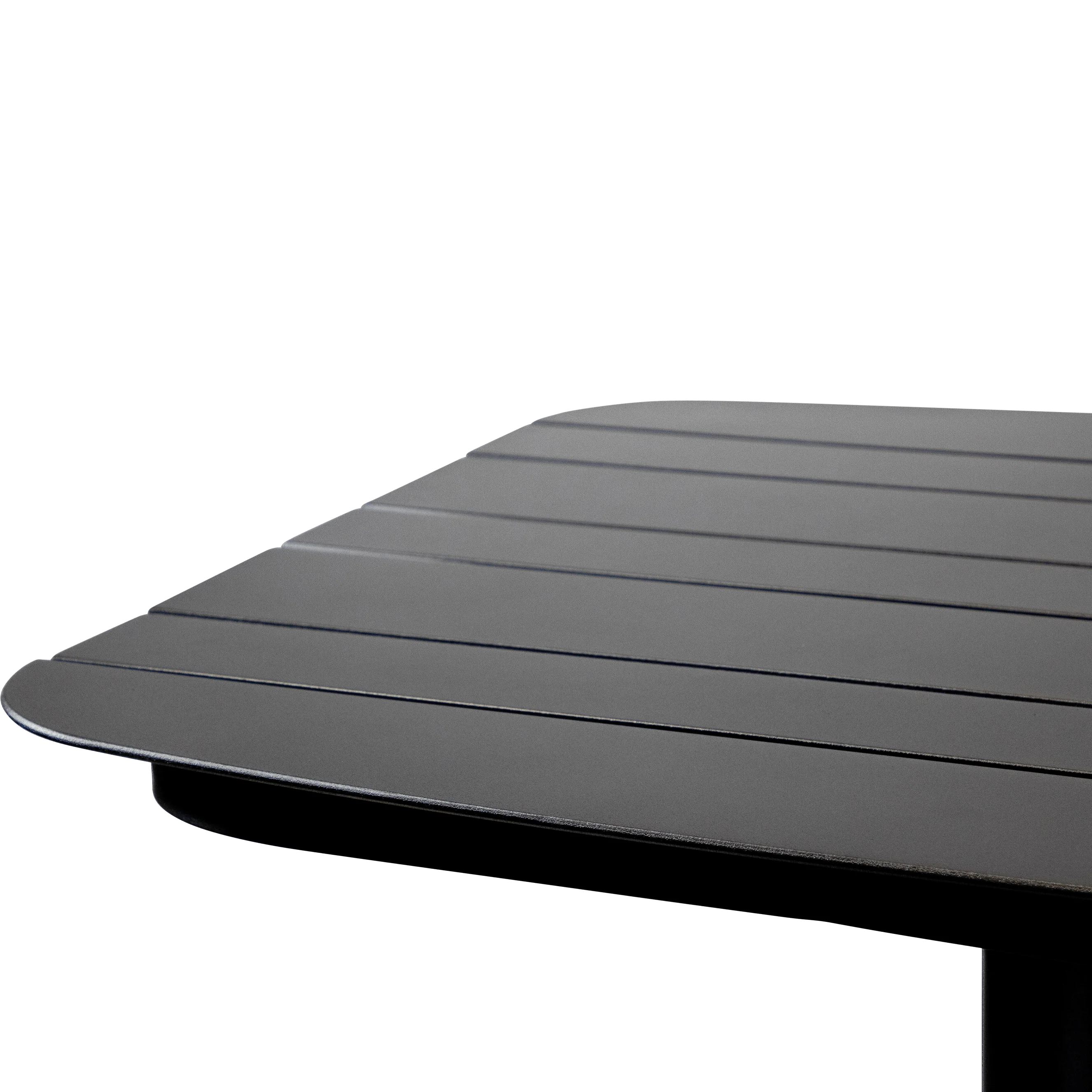 Cafe Square Dining Table in Gunmetal