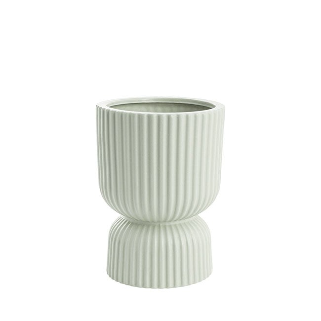 Ceramic Egg Cup Pot in Sage