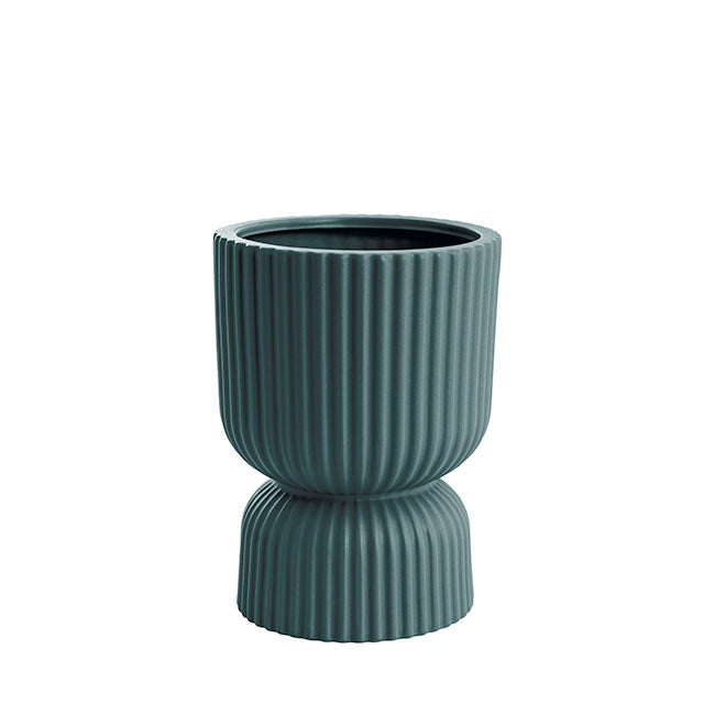 Ceramic Egg Cup Pot in Teal