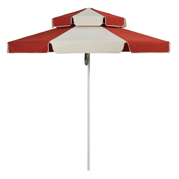 Double Casper Garden Umbrella 2.8m Chestnut