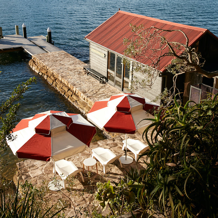 Double Casper Garden Umbrella 2.8m Chestnut