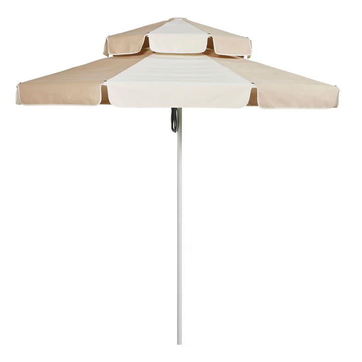 Double Casper Garden Umbrella 2.8m Linen