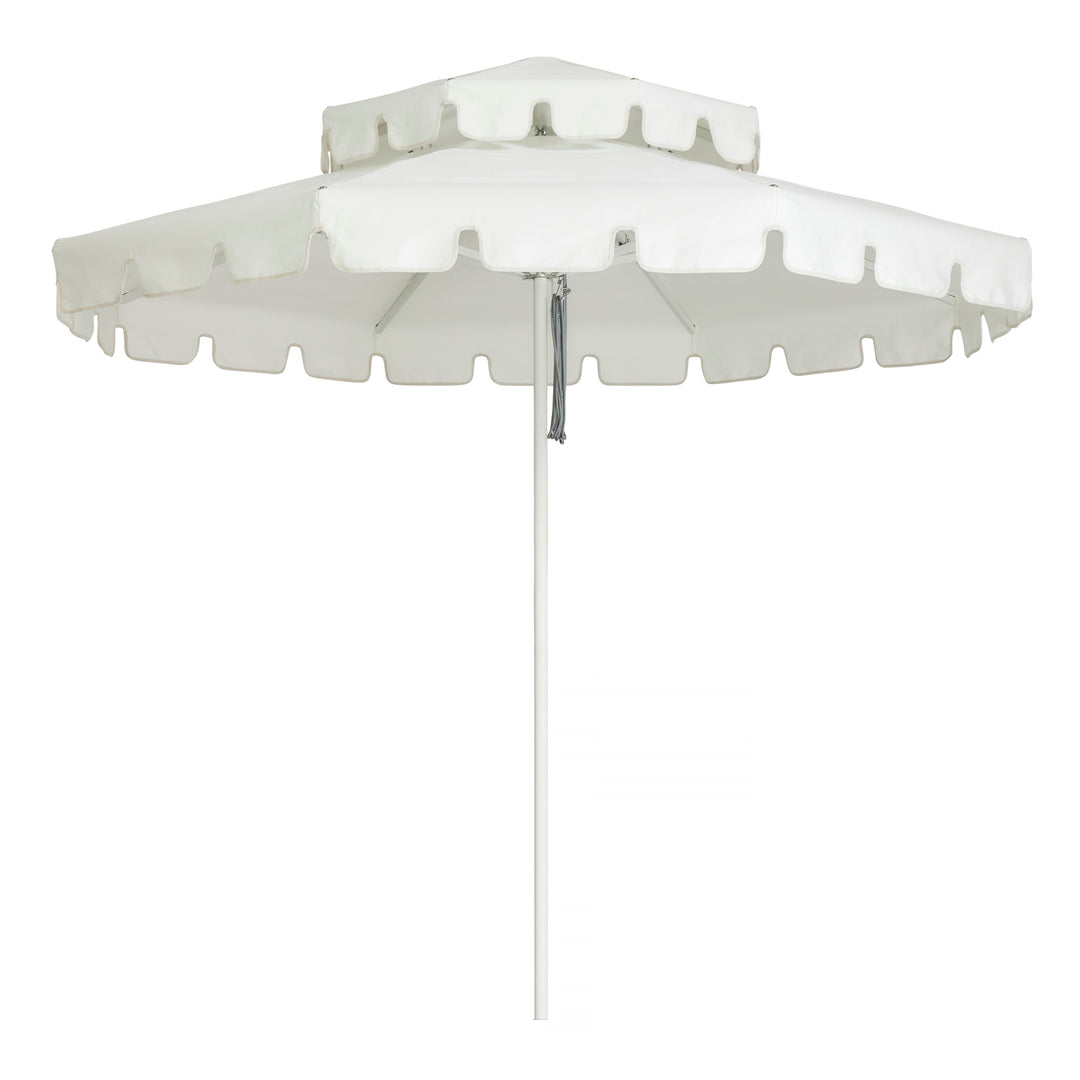 Double Casper Garden Umbrella 2.8m White