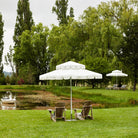 Double Casper Garden Umbrella 2.8m White