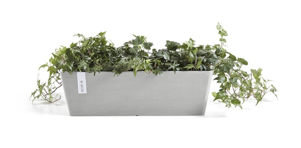 Eco Planter - Bruges White Grey