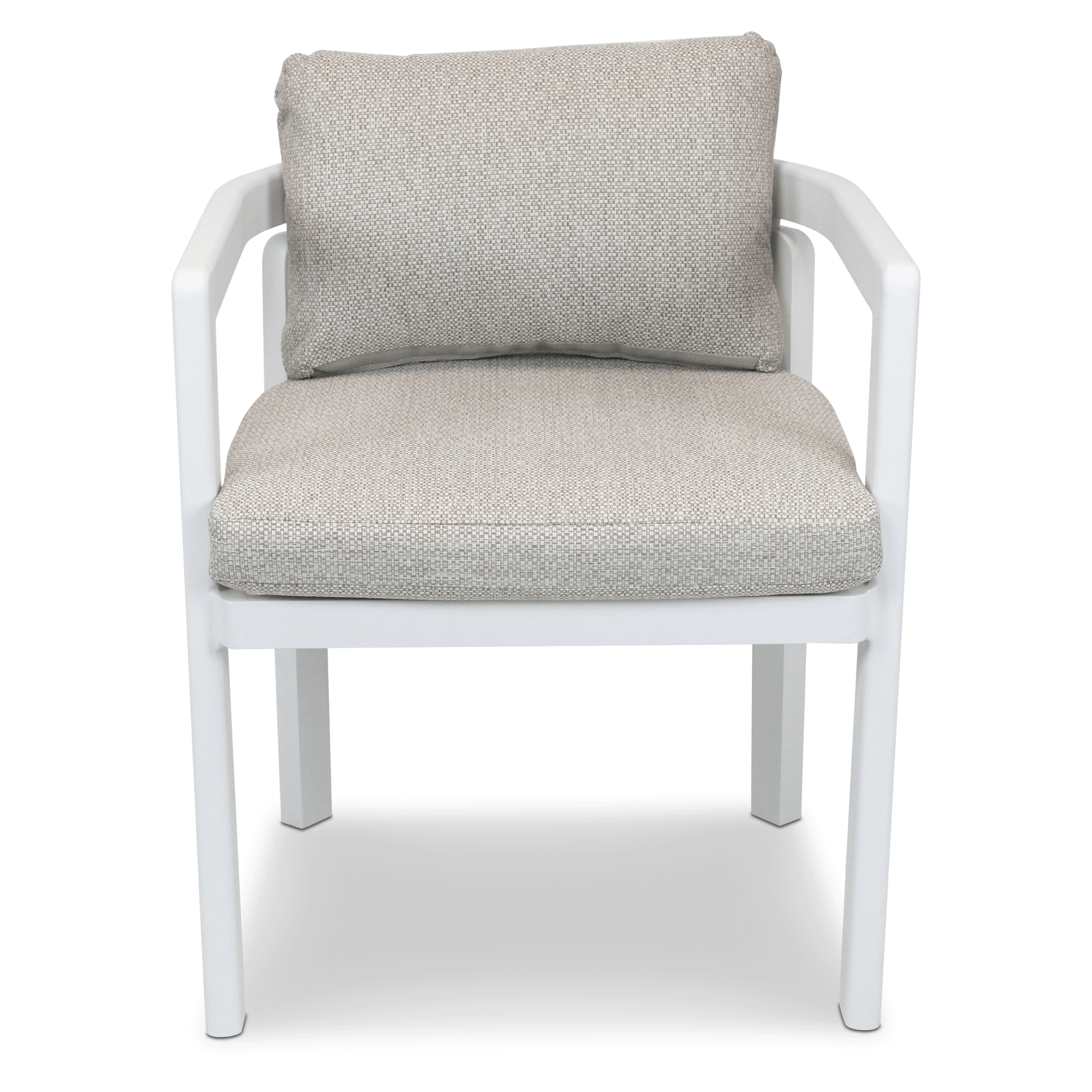Escape Dining Chair in White Aluminium