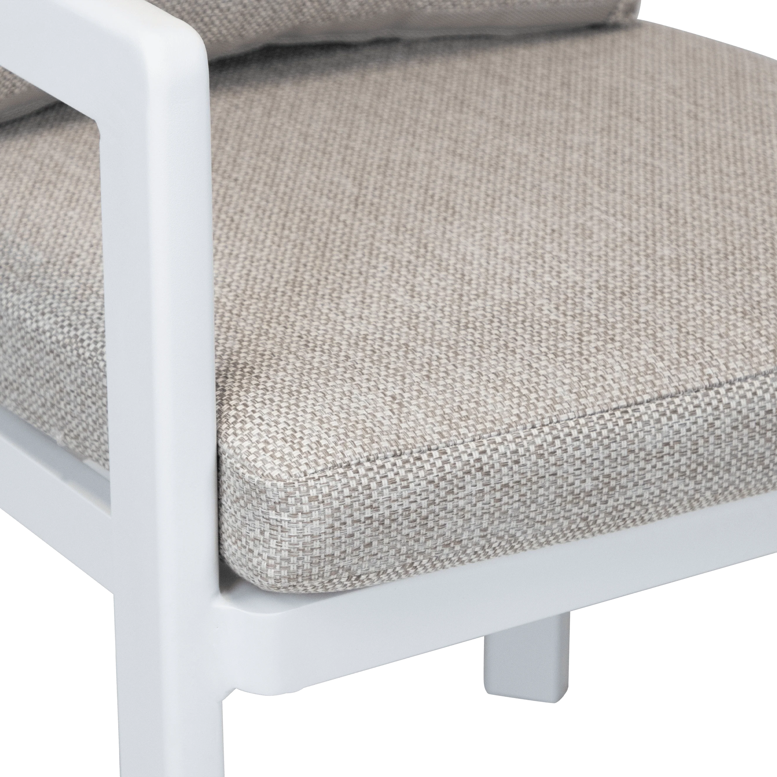 Escape Dining Chair in White Aluminium