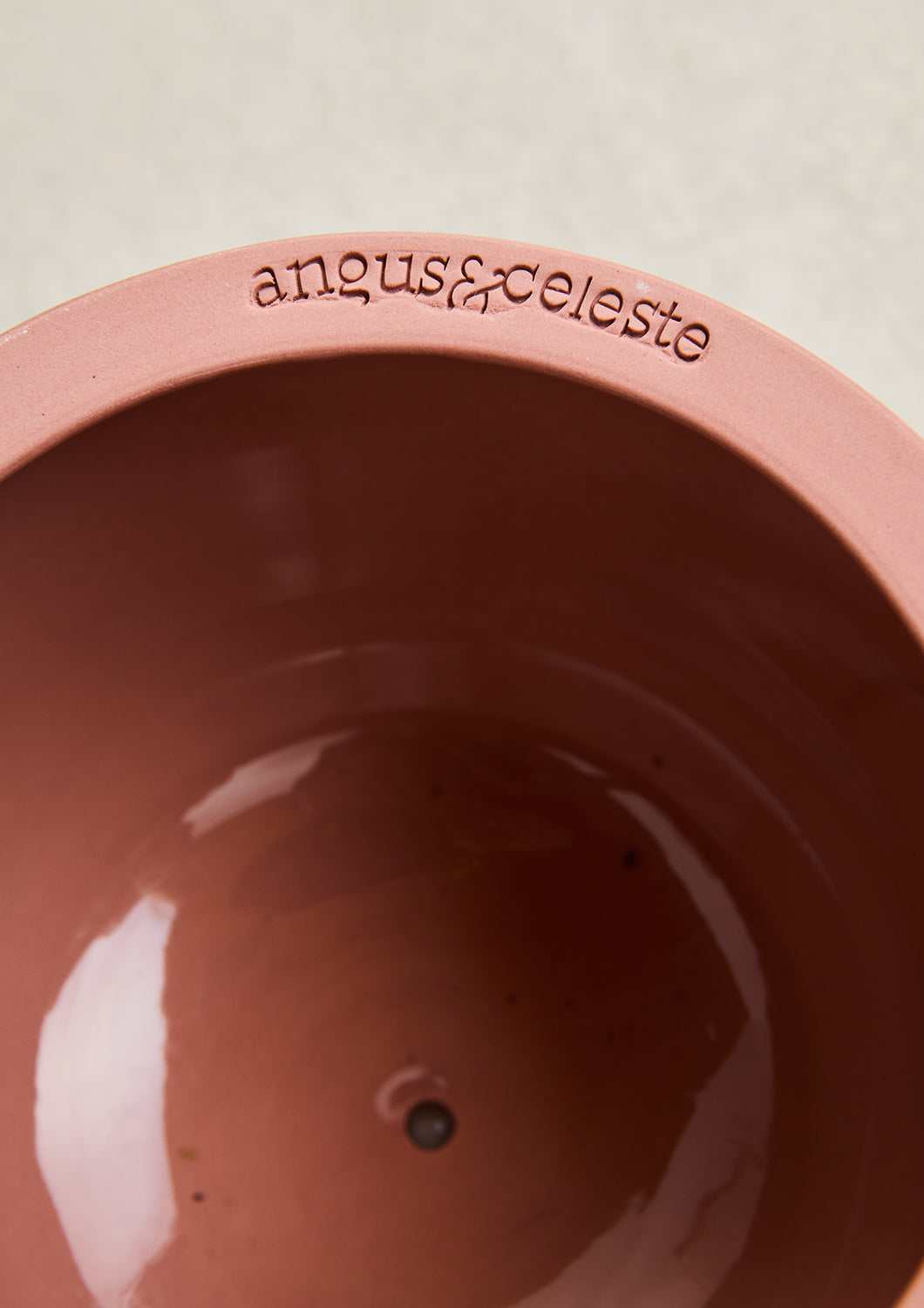 Glazed Earth Hanging Planter Ochre Gloss