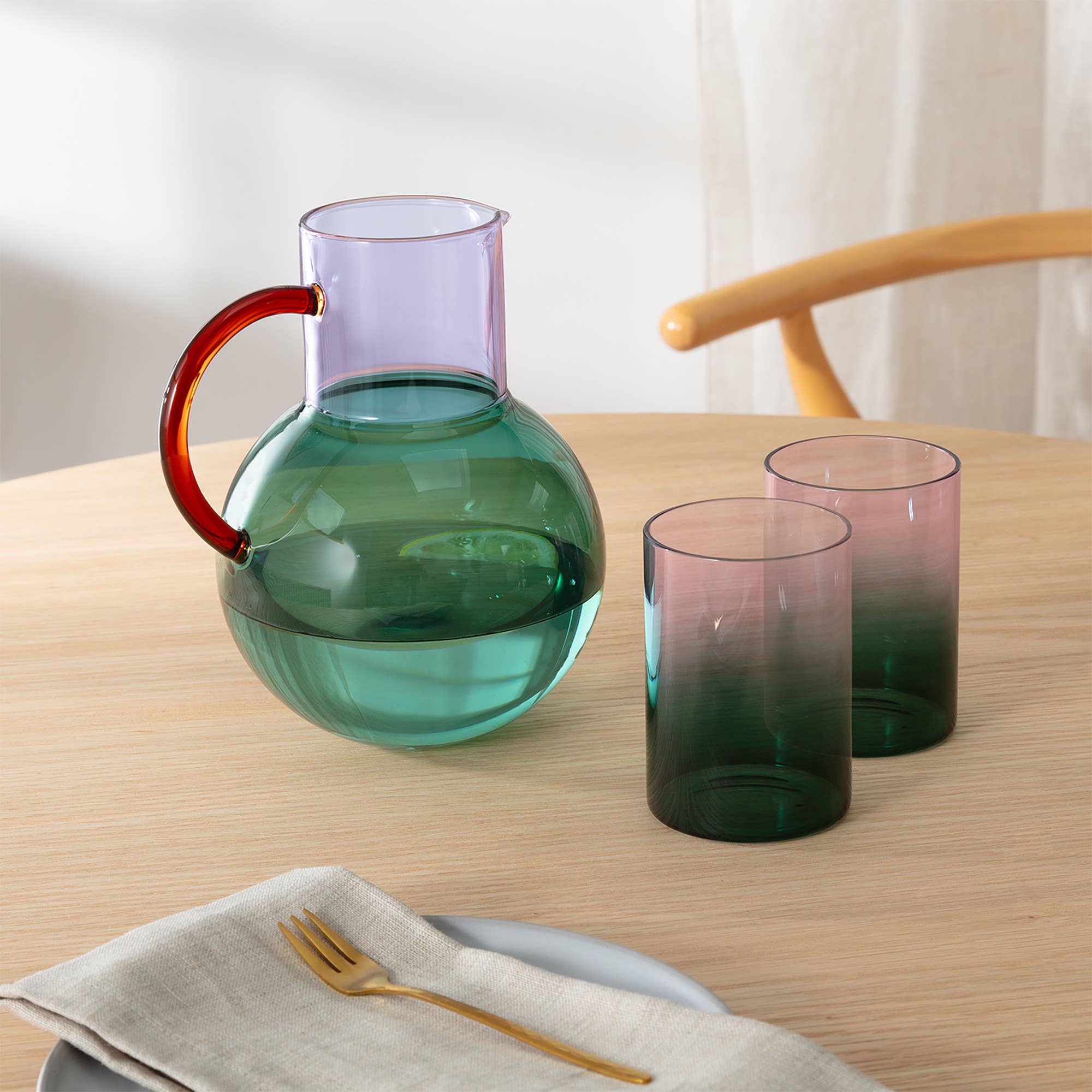 Gradient Glasses - Two Tone set of 2