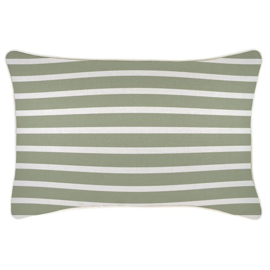 Hampton Stripe Sage Cushion