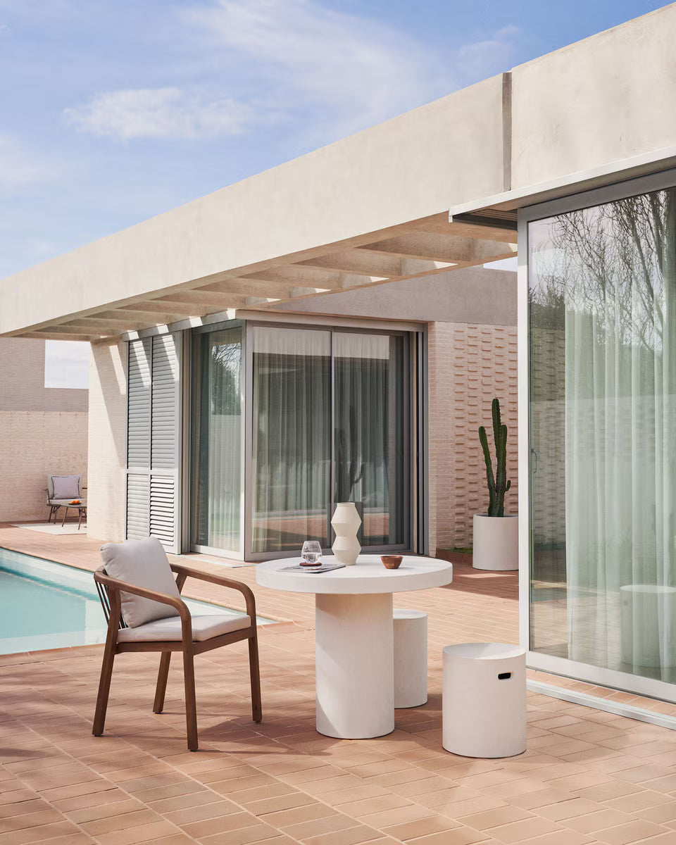 Helios Cement Table - Limestone