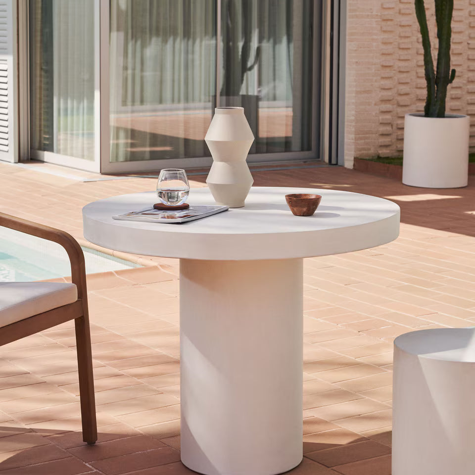 Helios Cement Table - Limestone
