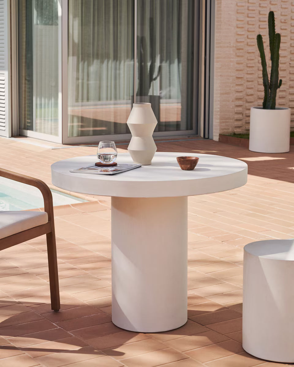 Helios Cement Table - Limestone