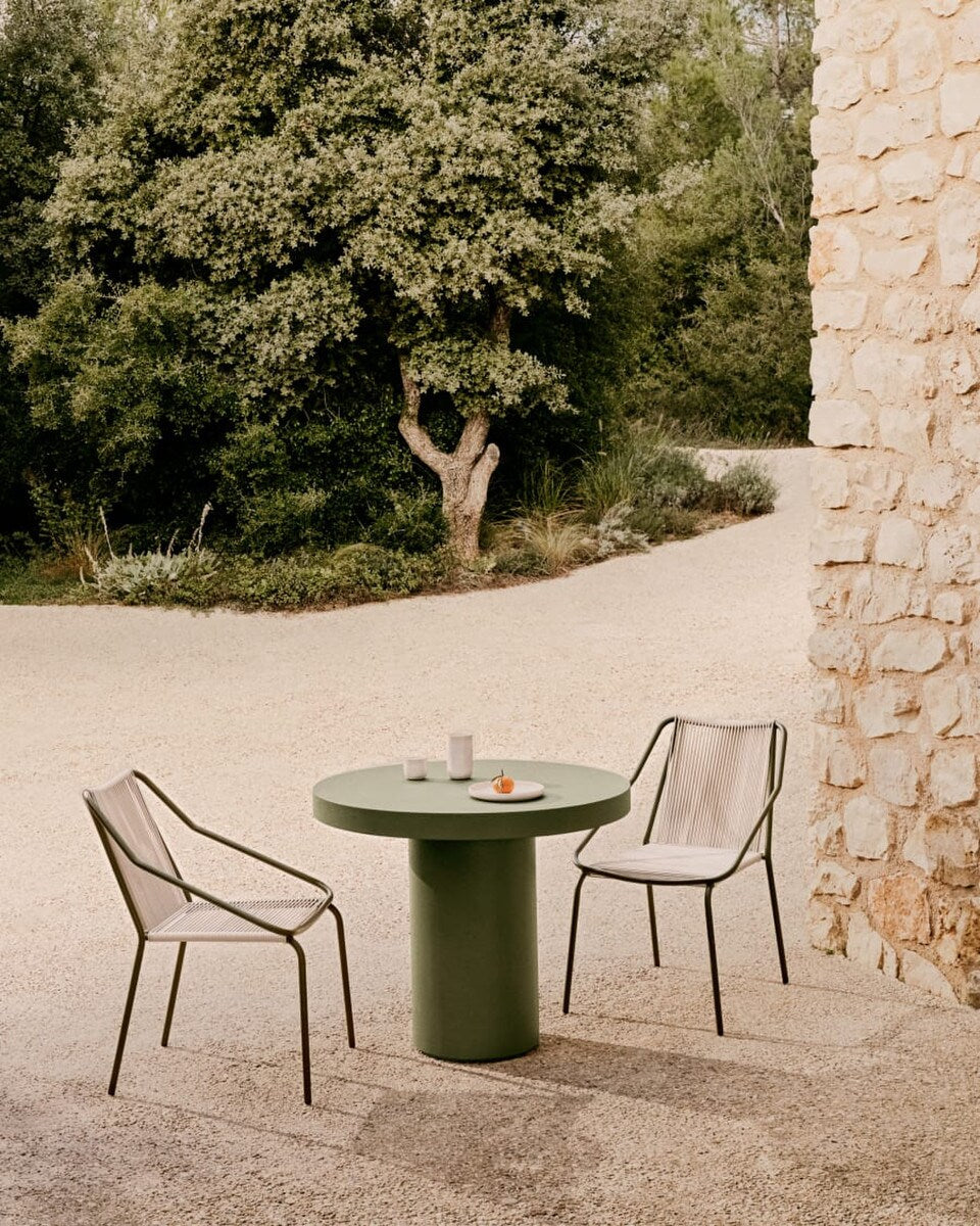 Helios Cement Table - olive leaf