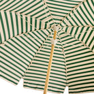Jardin Garden Umbrella 2.1m Amore Stripe Forest Green
