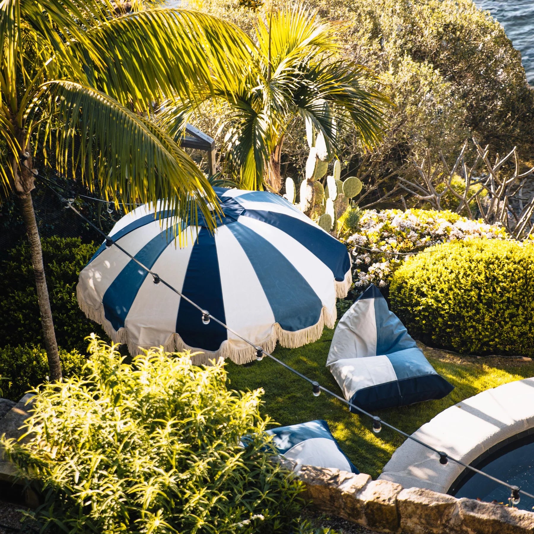 Jardin Garden Umbrella 2.1m Steel Blue