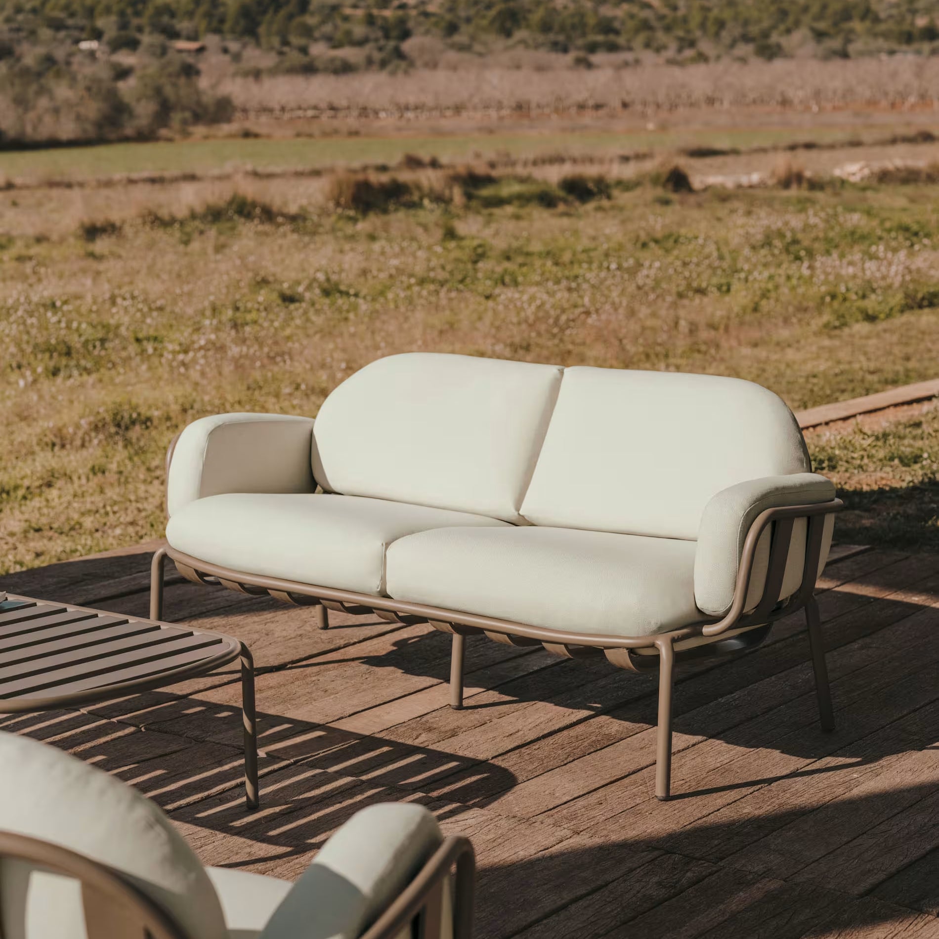 Joncol Outdoor Aluminium Sofa - Charcoal
