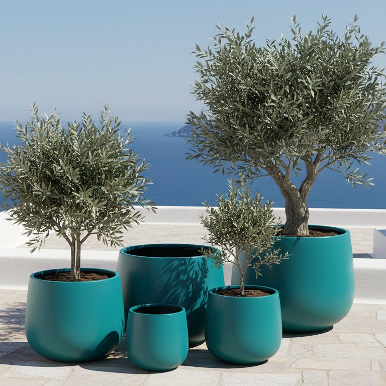 Lightweight Bung Tub Planter Pot Mythos