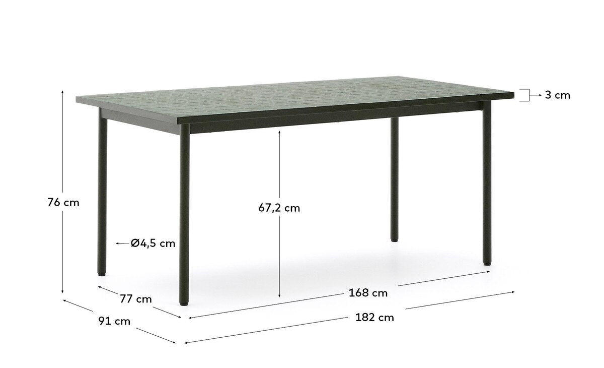 Poseidon dining table in Horti Green
