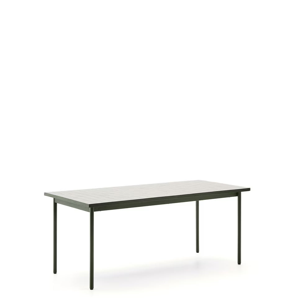 Poseidon dining table in Pumice White