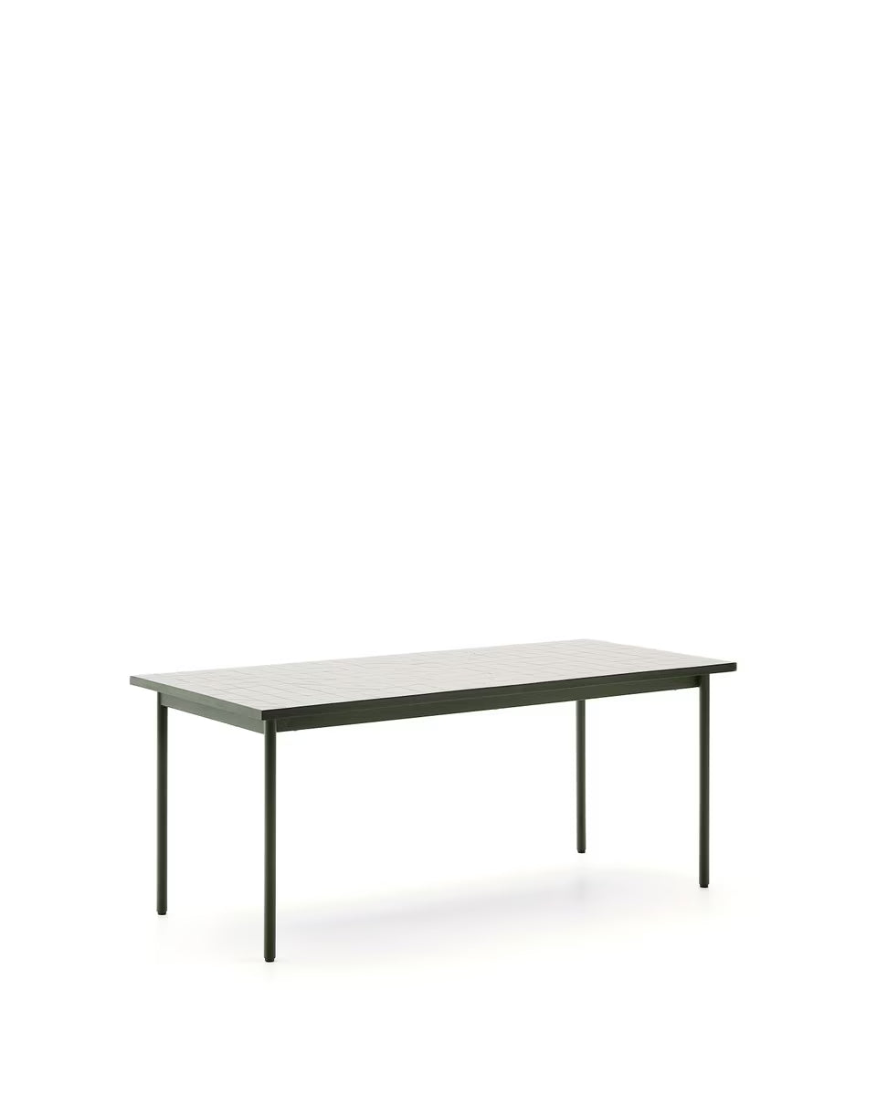 Poseidon dining table in Pumice White