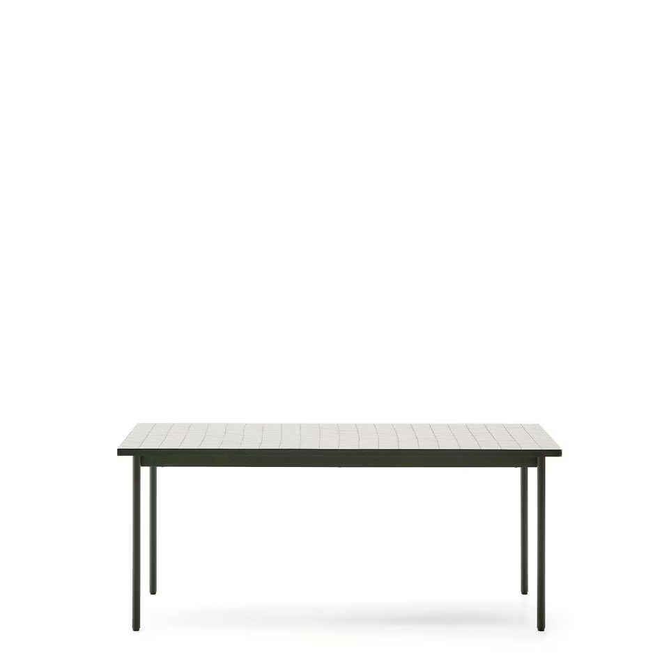 Poseidon dining table in Pumice White