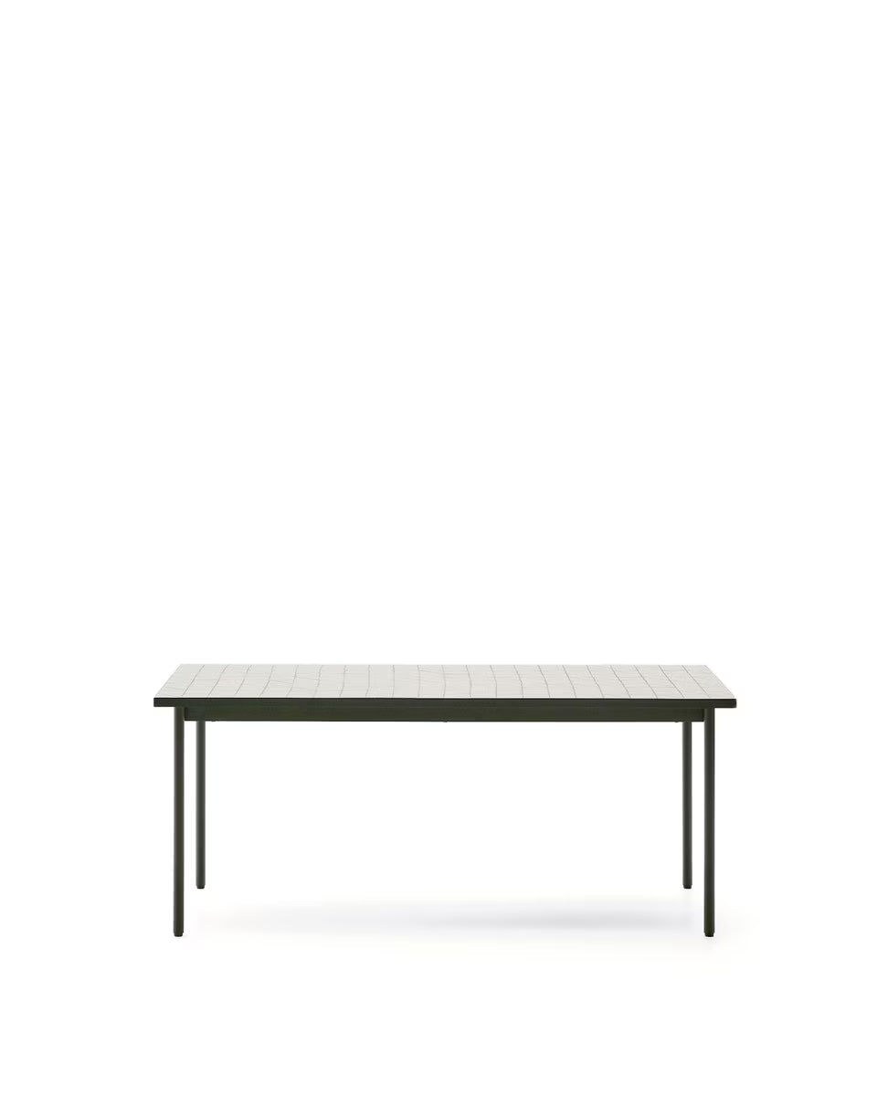 Poseidon dining table in Pumice White