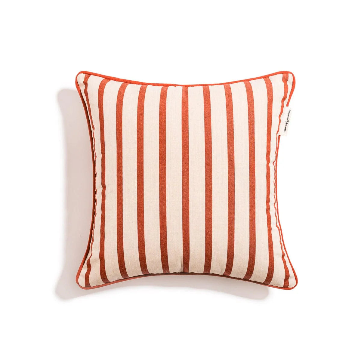 Terracotta stripe outdoor cushion