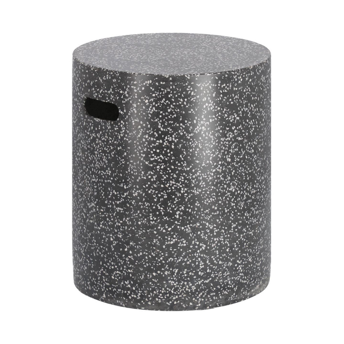 Terrazzo Side Table/ Stool Black
