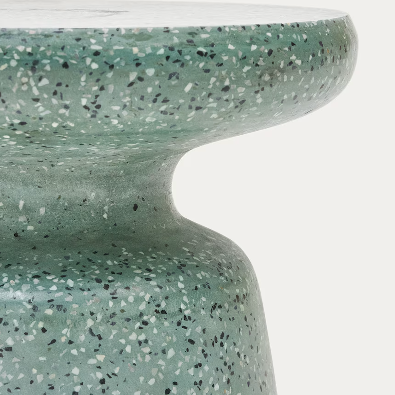 Terrazzo Side Table/ Stool Green