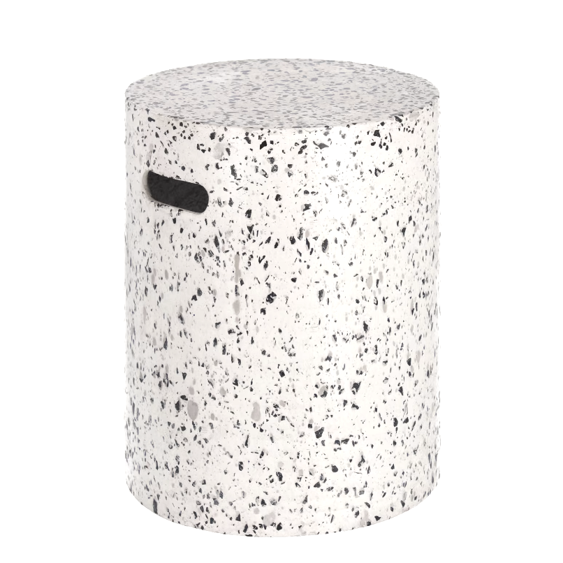 Terrazzo Side Table/ Stool White