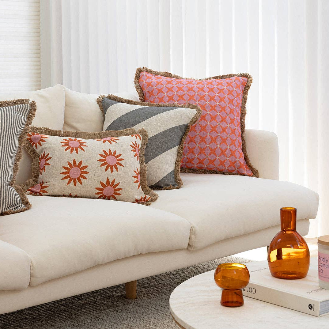 WHOLESALE Grey Diagonal Cushion - Cover Only