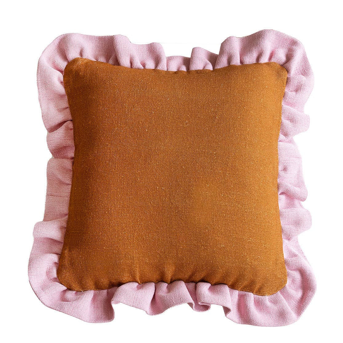 WHOLESALE Pecan Frill Cushion - Cover Only