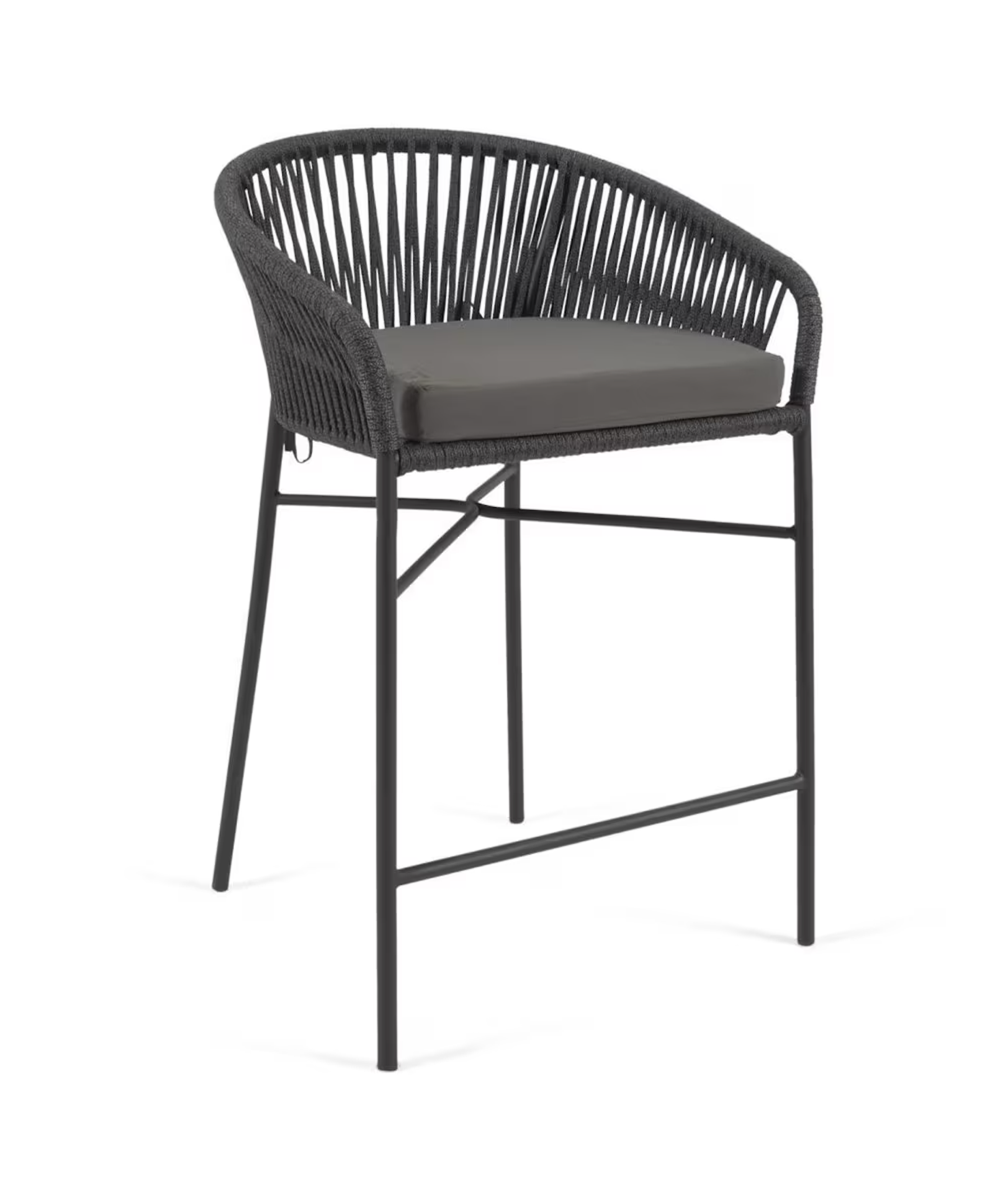 Yanet Rope Stool - Grey