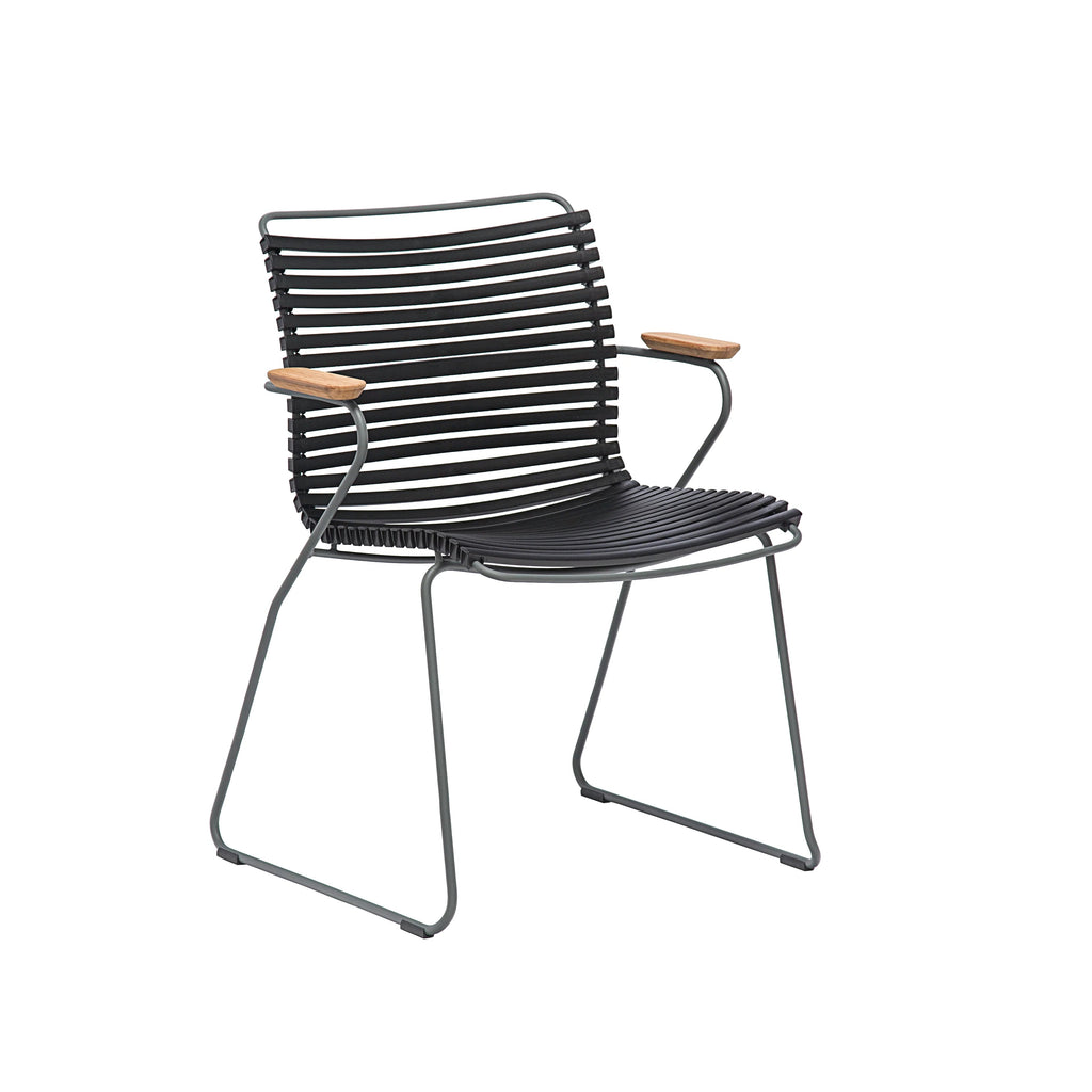 Click Chair w/Arms - Black