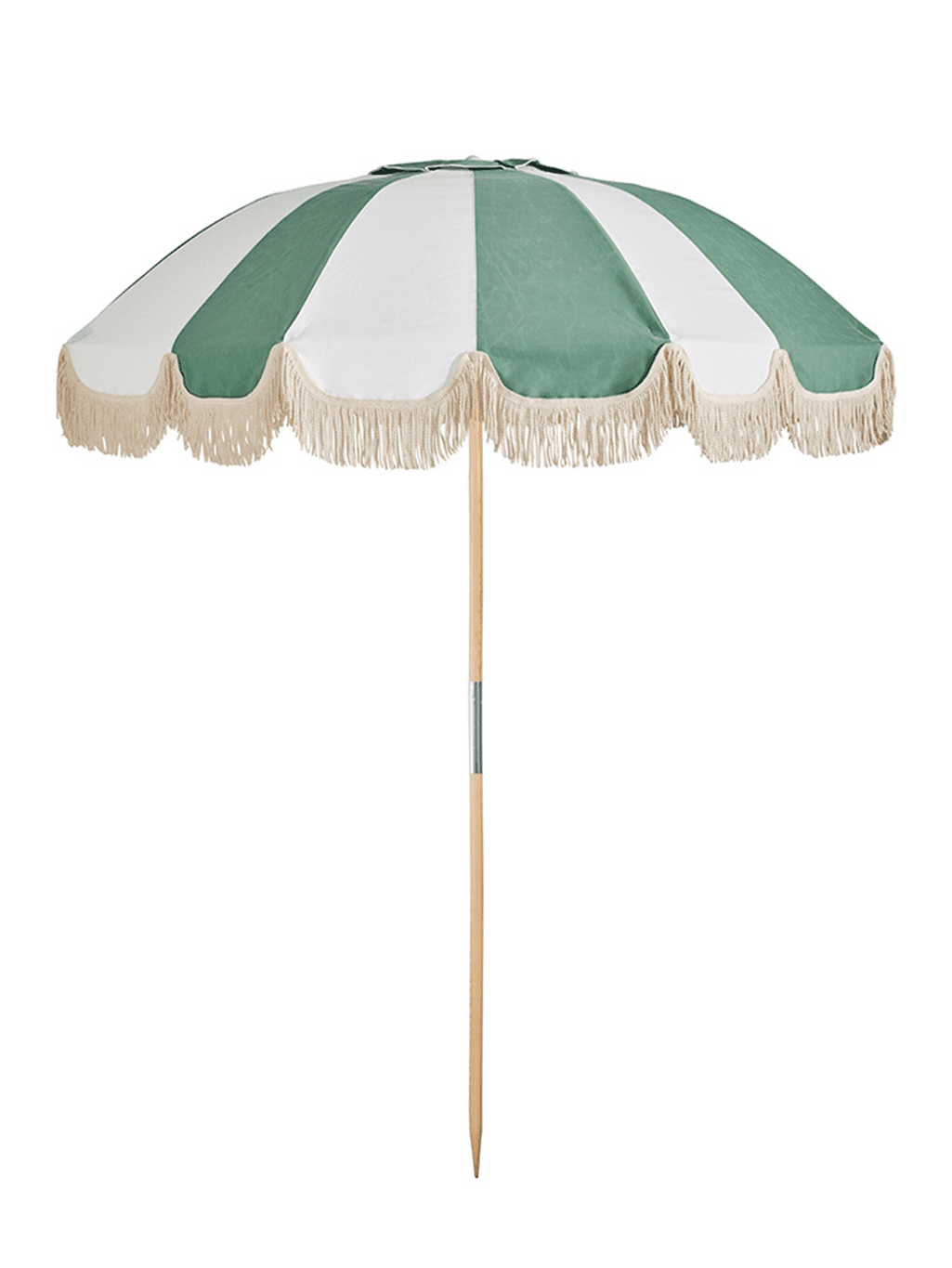 Jardin Umbrella 2.1m Sage w/Fringe