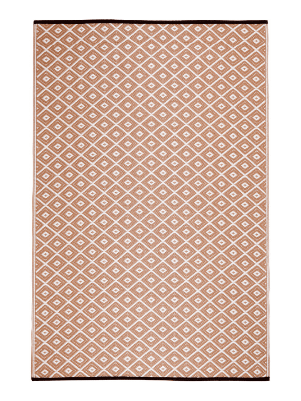 Kimberley Beige and White Recycled Plastic Outdoor Rug and Mat