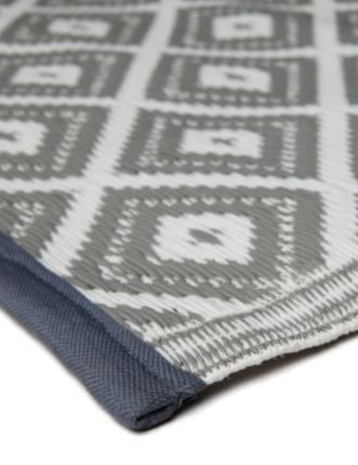 Kimberley Grey & White Outdoor Rug