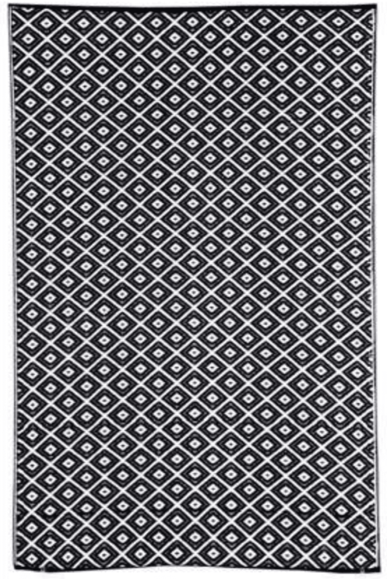Kimberly Black & White outdoor rug