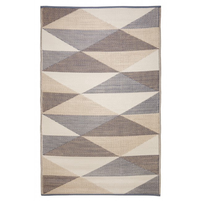 Monaco Champagne Beige Recycled Plastic Outdoor Rug and Mat