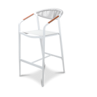 Amalfi Bar Stool in Artic White